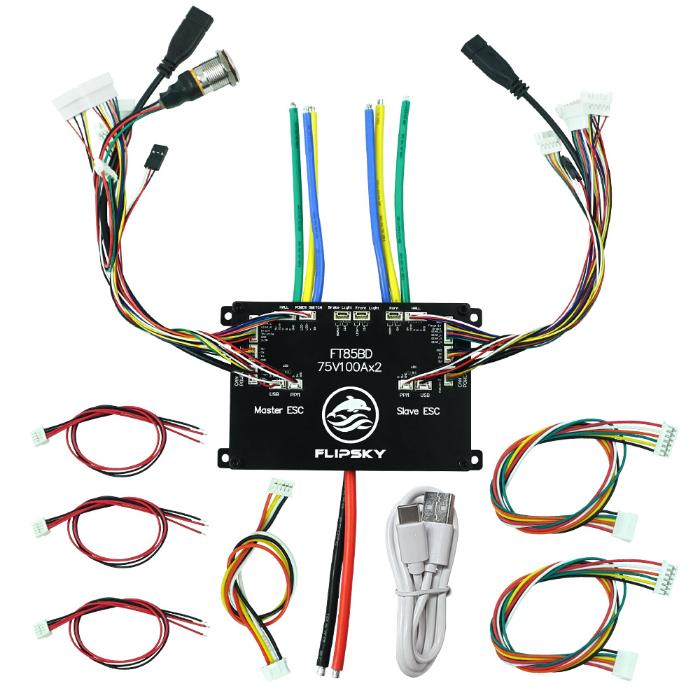 FlipskyFT85BDESCWithAluminumCaseNON-VESCForElectricSkateboardScooterEbikeSpeedControllerElectricMoto-2008388-3