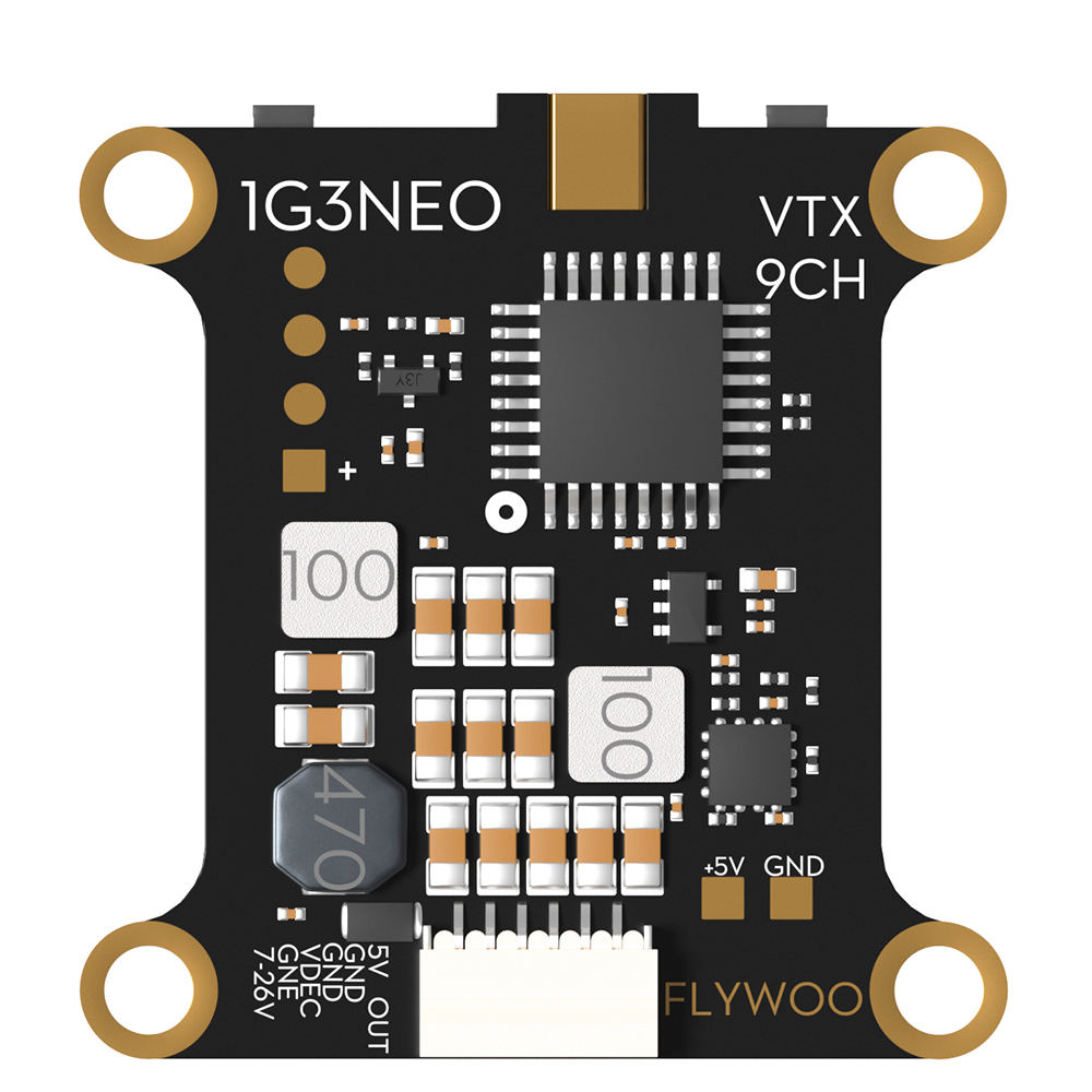 Flywoo1213GHz9CH25mW200mW800mWVideoTransmitterBuilt-inAGCMicrophoneMMCXVTX-1G3withDipoleSMAAntennafo-2002320-4