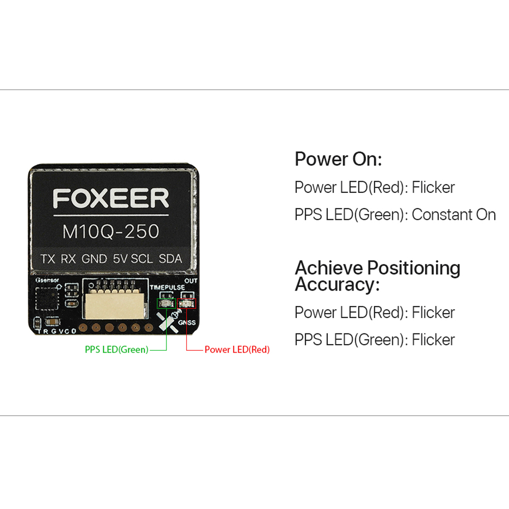 FoxeerM10Q2505883CompassGPSM10ChipBuilt-inCimaticAntennaforRCDroneFPVRacing-1986095-7