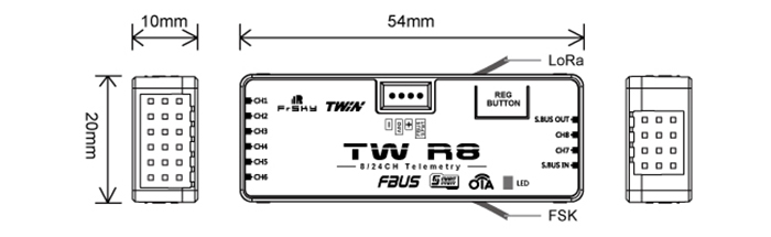 FrSkyTWR8Dual24G824CHPWMTelemetryReceiverFBUSSPortSBUSOutputforFPVRCRacerDrone-1996367-1