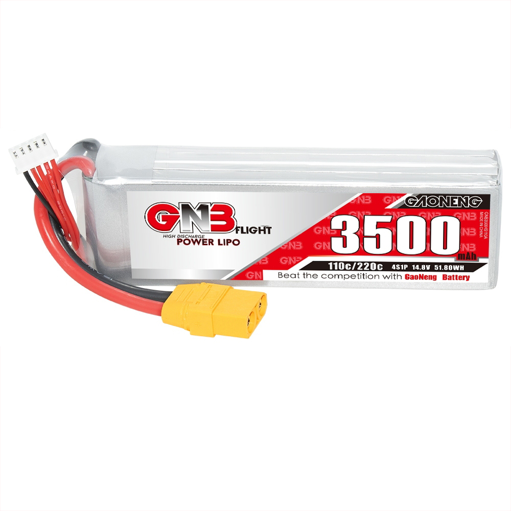GAONENGGNB148V3500mAh110C4SLiPoBatteryXT90Plugfor110ScaleRCCarLongRangeFPVRacingDrone-2003826-2