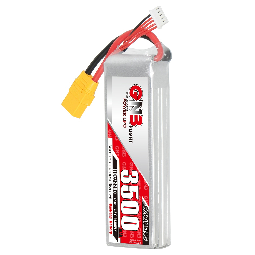 GAONENGGNB148V3500mAh110C4SLiPoBatteryXT90Plugfor110ScaleRCCarLongRangeFPVRacingDrone-2003826-4
