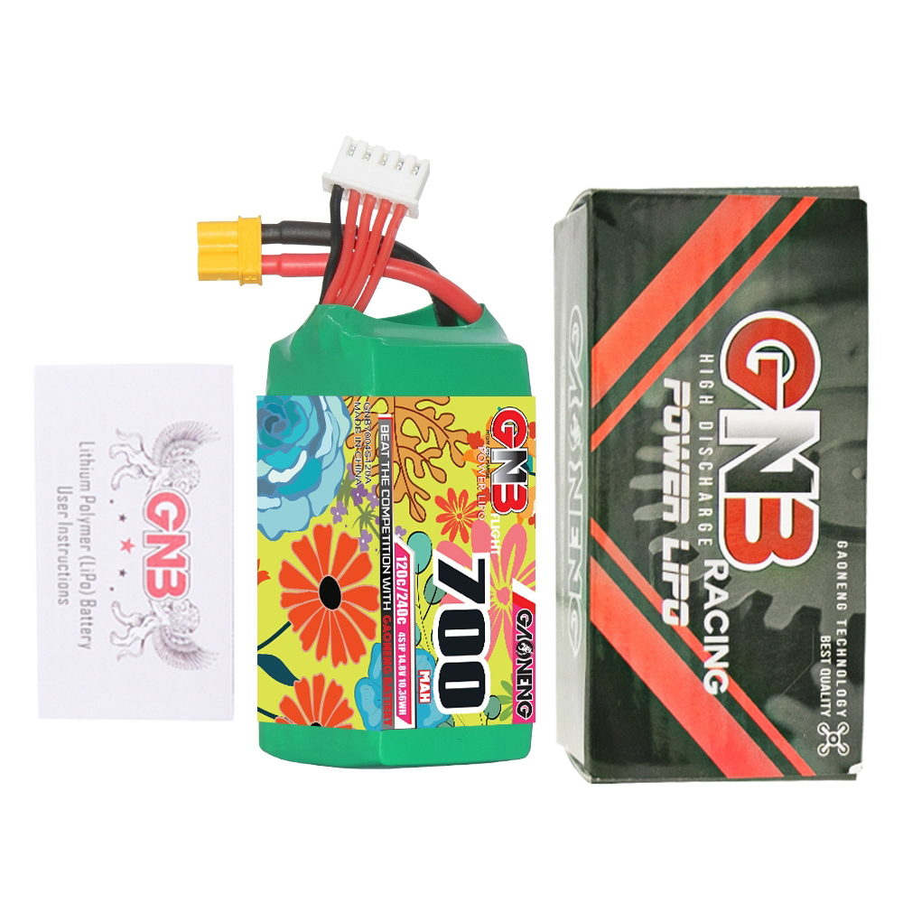 GAONENGGNB148V700mAh120C4SLiPoBatteryXT30PlugforCinelog25V225to4InchRCFPVRacingDrone-2003210-5