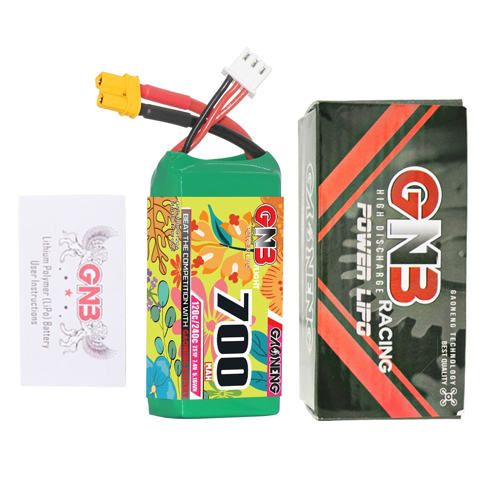 GAONENGGNB74V700mAh120C2SLiPoBatteryXT30PlugforMicroMiniQuadcopterFPVRacingDrone-2003208-5