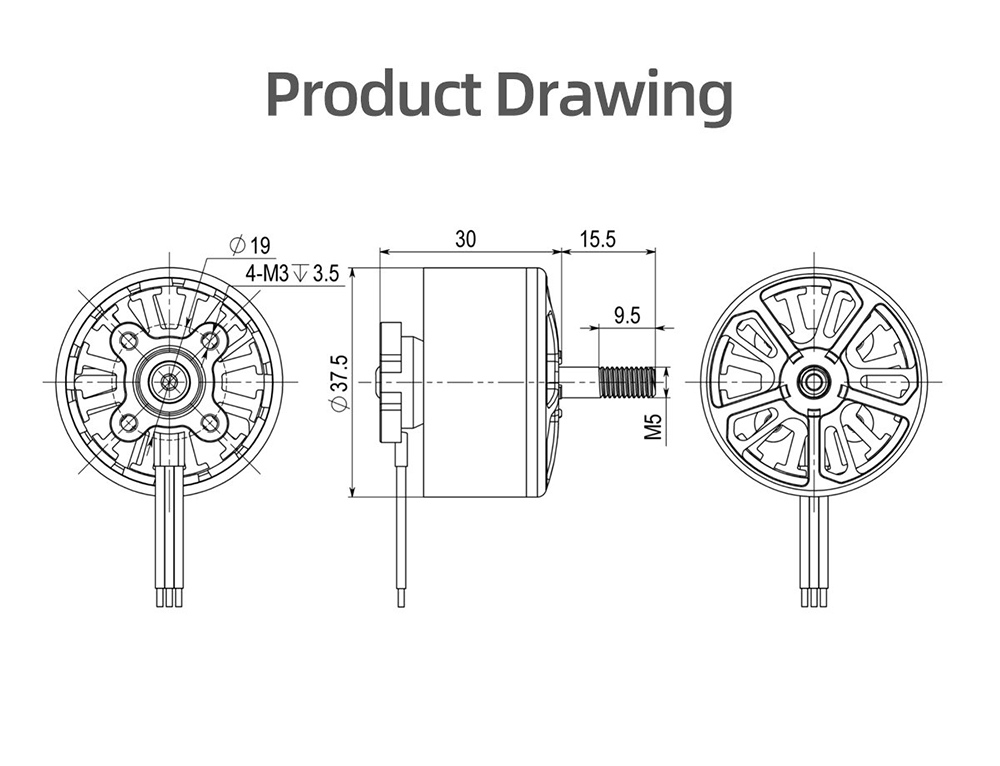 GEPRCEM31153115900KV6SBrushlessMotorfor8910InchLongRangeFPVRCRacingDrone-2003873-8