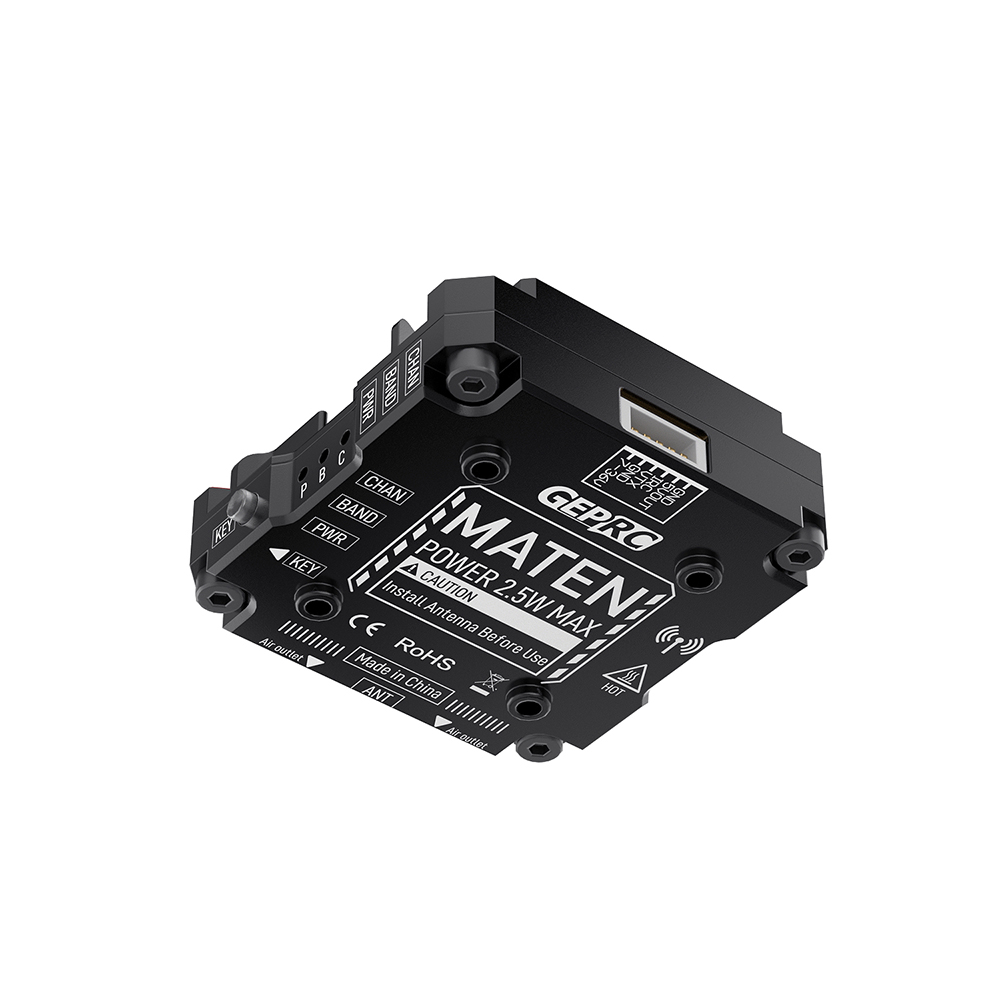 GEPRCMATEN58G48CHPit25mW200mW600mW1600mW2500mW25WVTXPROBuilt-inMicrophoneMMCXFPVTransmitterforRCDron-2003825-7