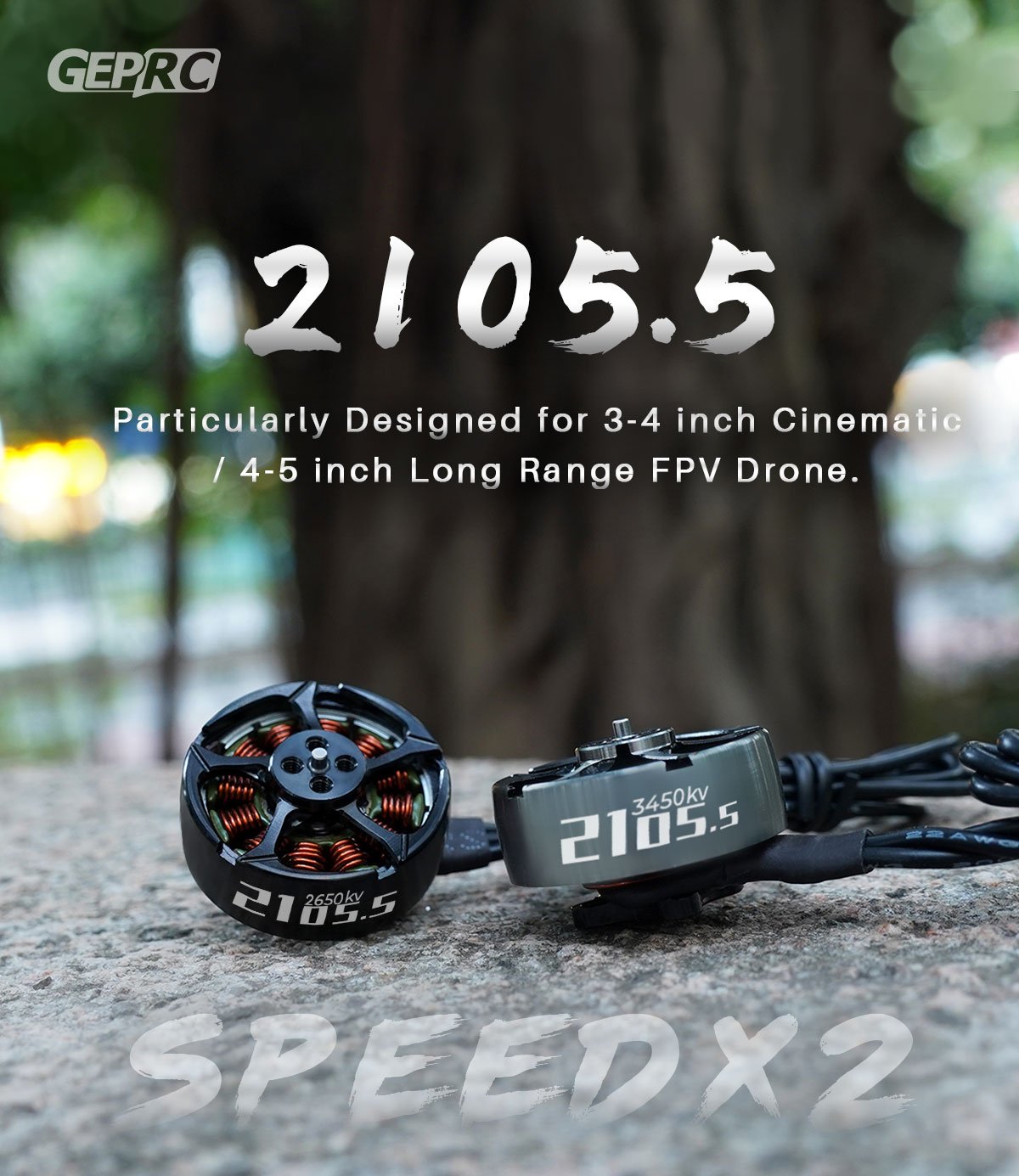 GEPRCSPEEDX2210552650KV3450KV3-4SBrushlessMotorforFPVRacingRCDrone-1949985-1
