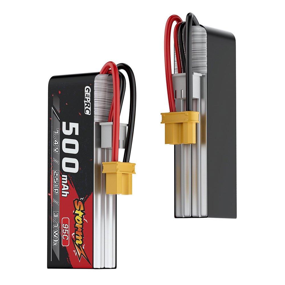 GEPRCStorm74V500mAh95C2SLiPoBatteryforFreestyleRacingQuadcopterHelicopterDrone-2009525-1