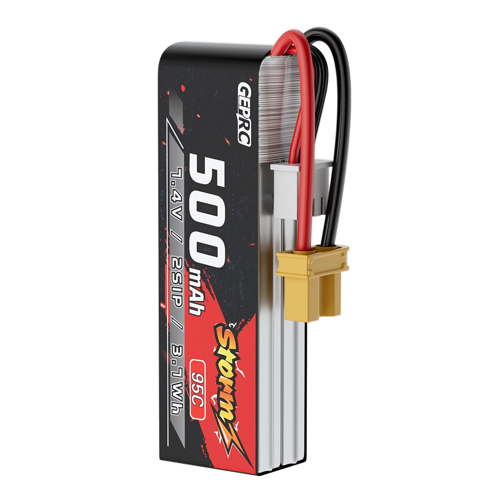 GEPRCStorm74V500mAh95C2SLiPoBatteryforFreestyleRacingQuadcopterHelicopterDrone-2009525-3