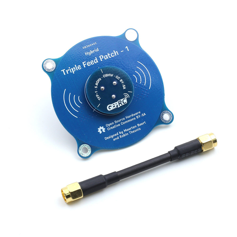 GEPRCTripleFeedPatch-158GHz94DBiCPFPVAntennaPR-SMAMaleSMAMaleforFatsharkSkyzoneEachineFPVGogglesRCDr-2000337-1