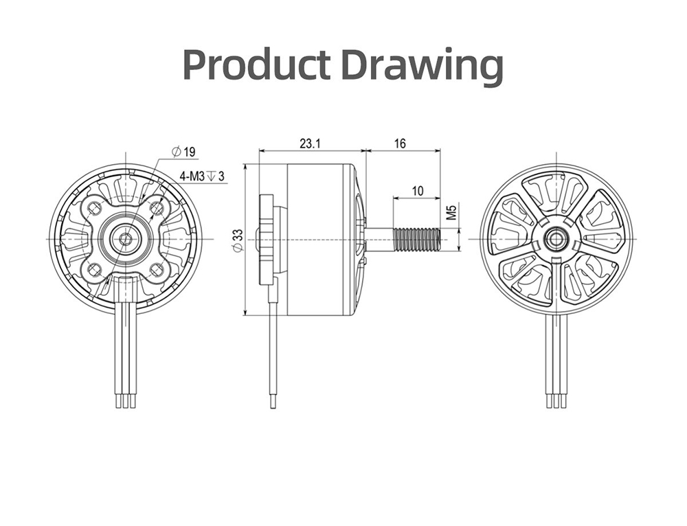 GRPRCEM281028101280KV1350KV6SBrushlessMotorfor78InchLongRangeFPVRCRacingDrone-2003874-8
