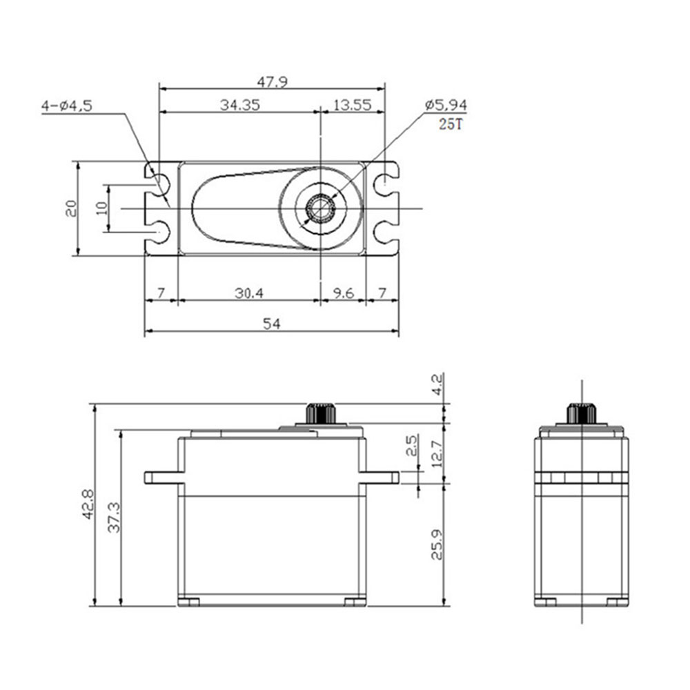 GXservoQY3220MG20KGHighTorqueDigitalServosteeringgearroboticsteeringgearforDIYRoboticRCCar-2007407-4