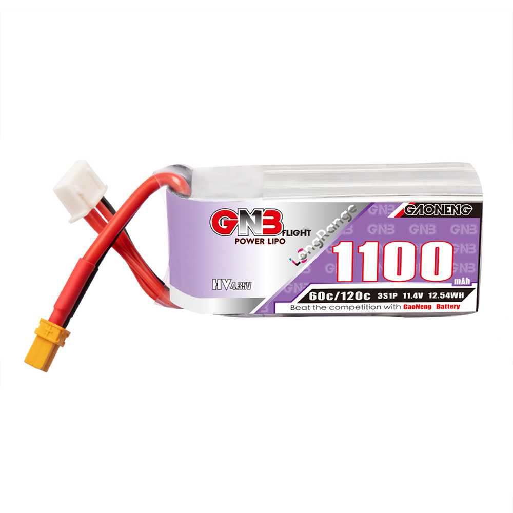 GaonengGNB114V1100mAh60C3SLiPoBatteryXT30XT60PlugforRCDrone-2014215-3