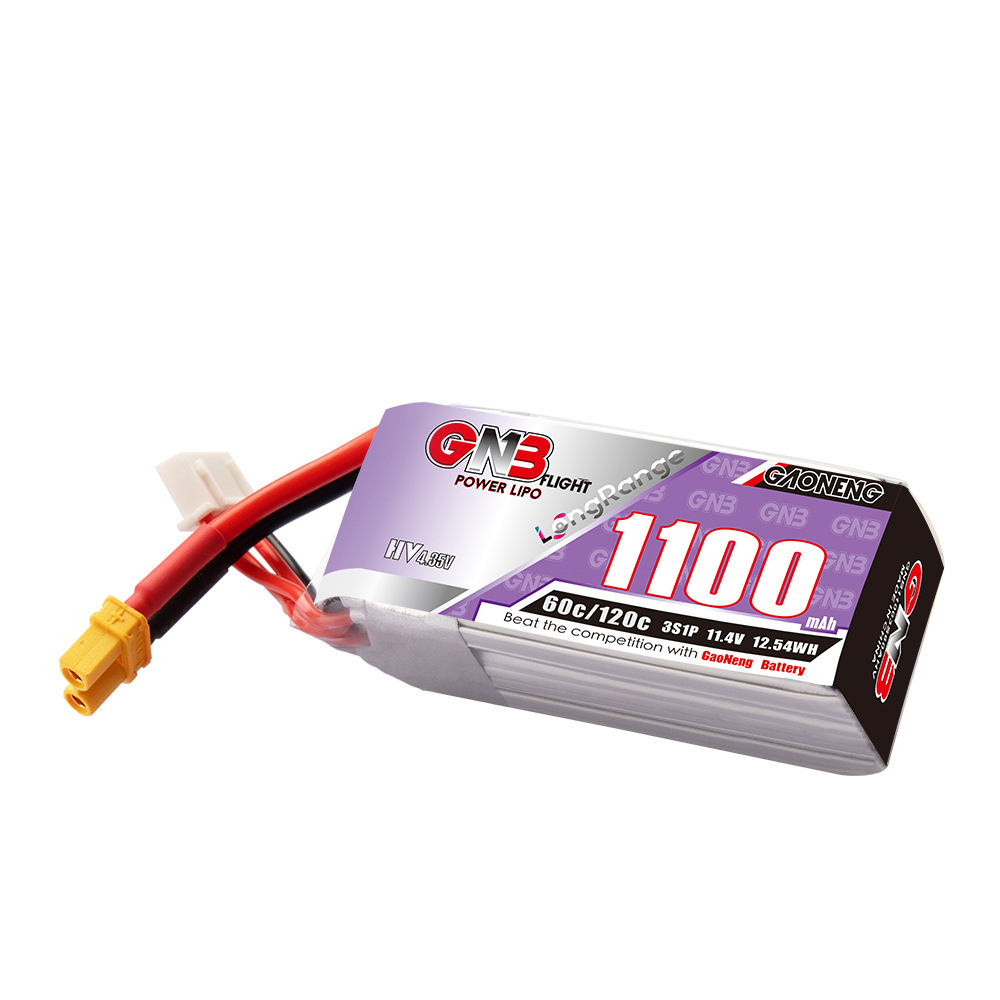 GaonengGNB114V1100mAh60C3SLiPoBatteryXT30XT60PlugforRCDrone-2014215-4