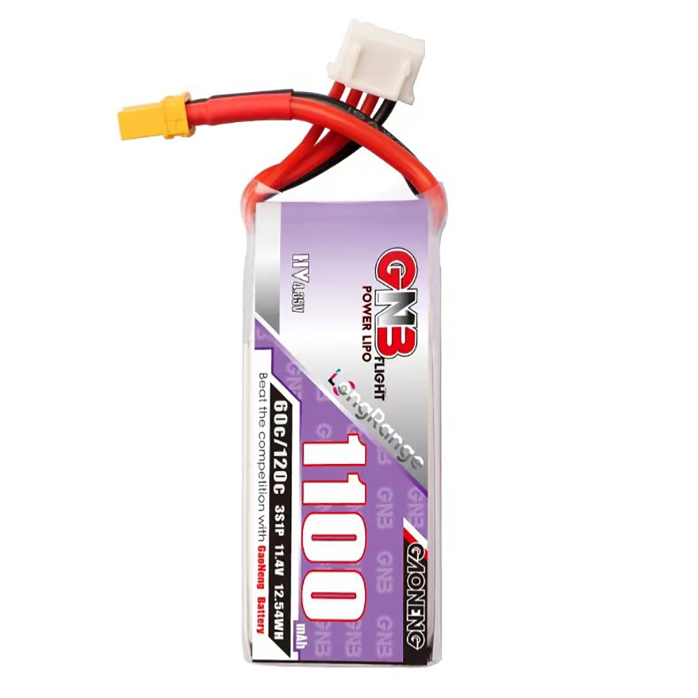GaonengGNB114V1100mAh60C3SLiPoBatteryXT30XT60PlugforRCDrone-2014215-6