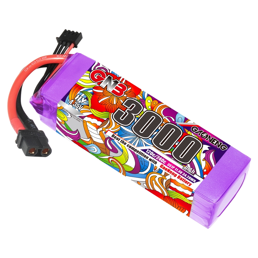 GaonengGNB114V3000mAh120C3SLiHVLipoBatteryTXT60XT90PlugforHelicopterRCFPVRacingDrone-1991919-2