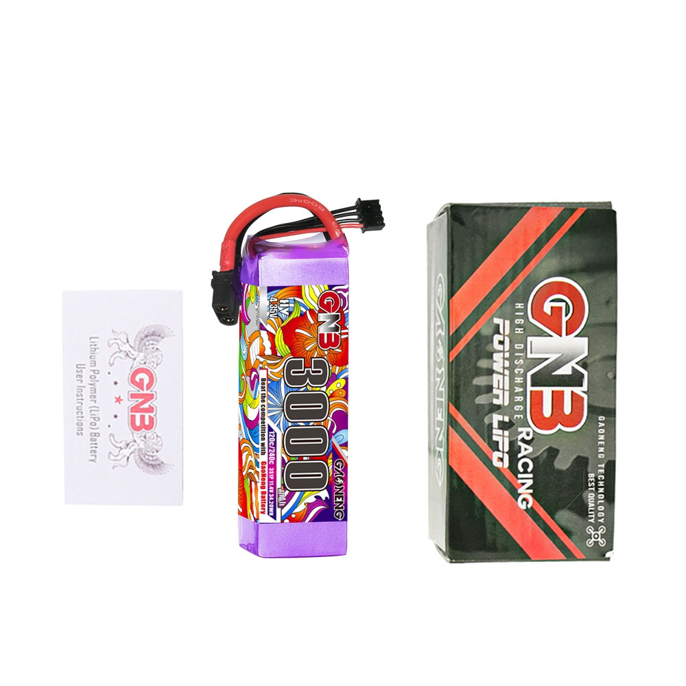 GaonengGNB114V3000mAh120C3SLiHVLipoBatteryTXT60XT90PlugforHelicopterRCFPVRacingDrone-1991919-4
