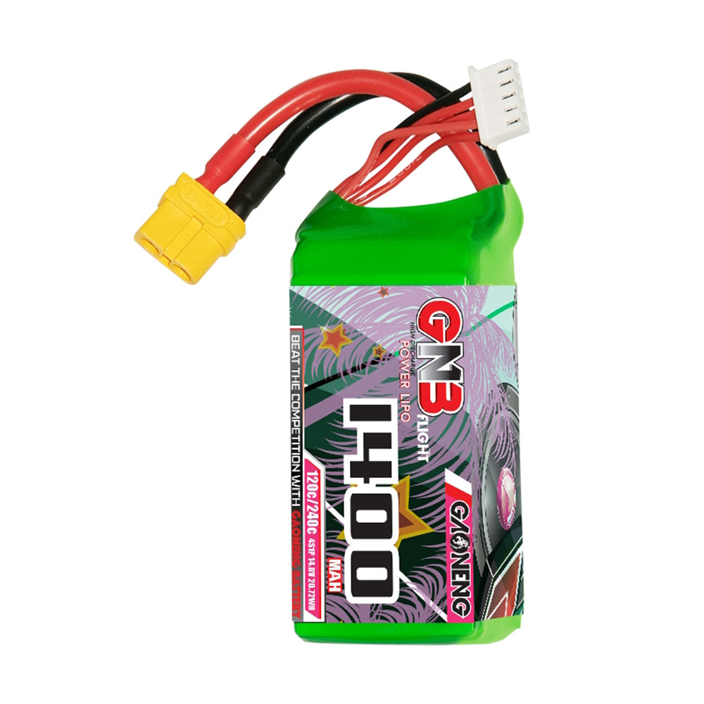 GaonengGNB148V1400mAh120C4SLiPoBatteryTXT60XT90EC5PlugforFPVRacingDrone-1949108-5