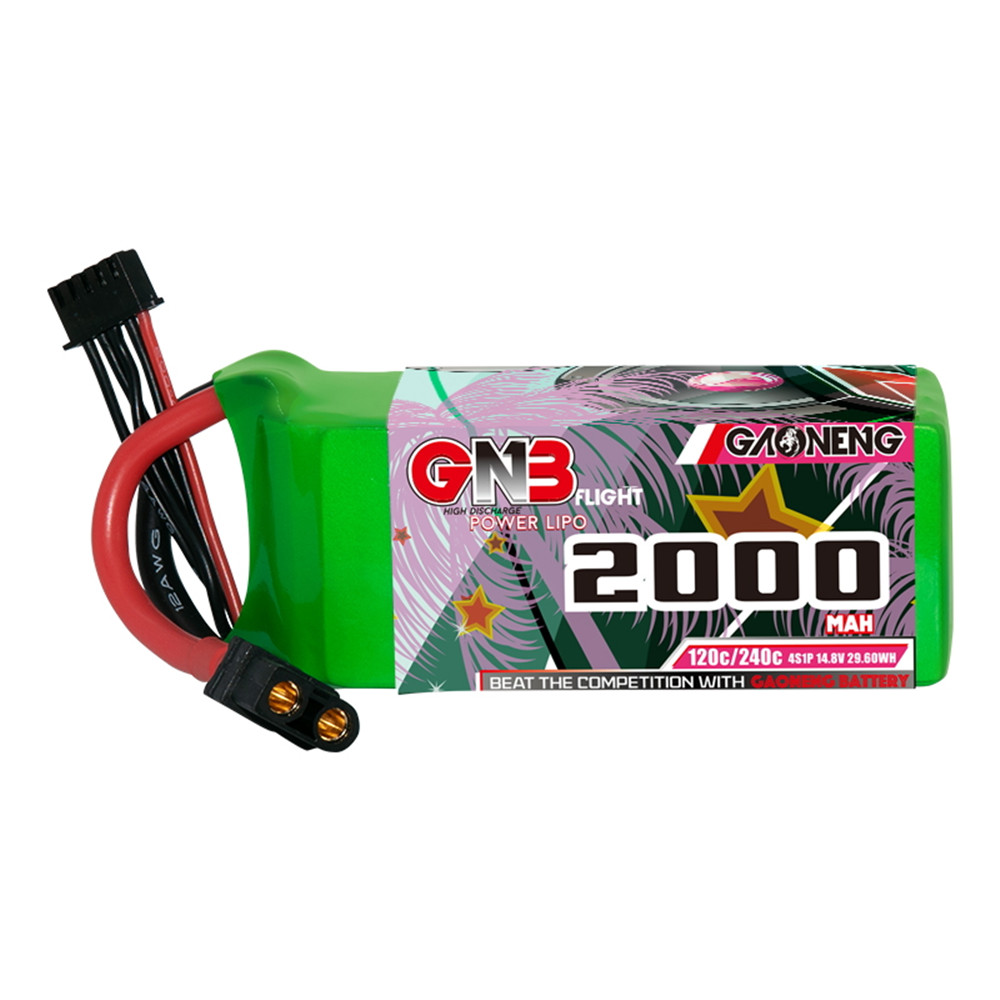 GaonengGNB148V2000mAh120C4SLiPoBatteryTXT60XT90EC5PlugforFPVRacingDrone-1949122-2
