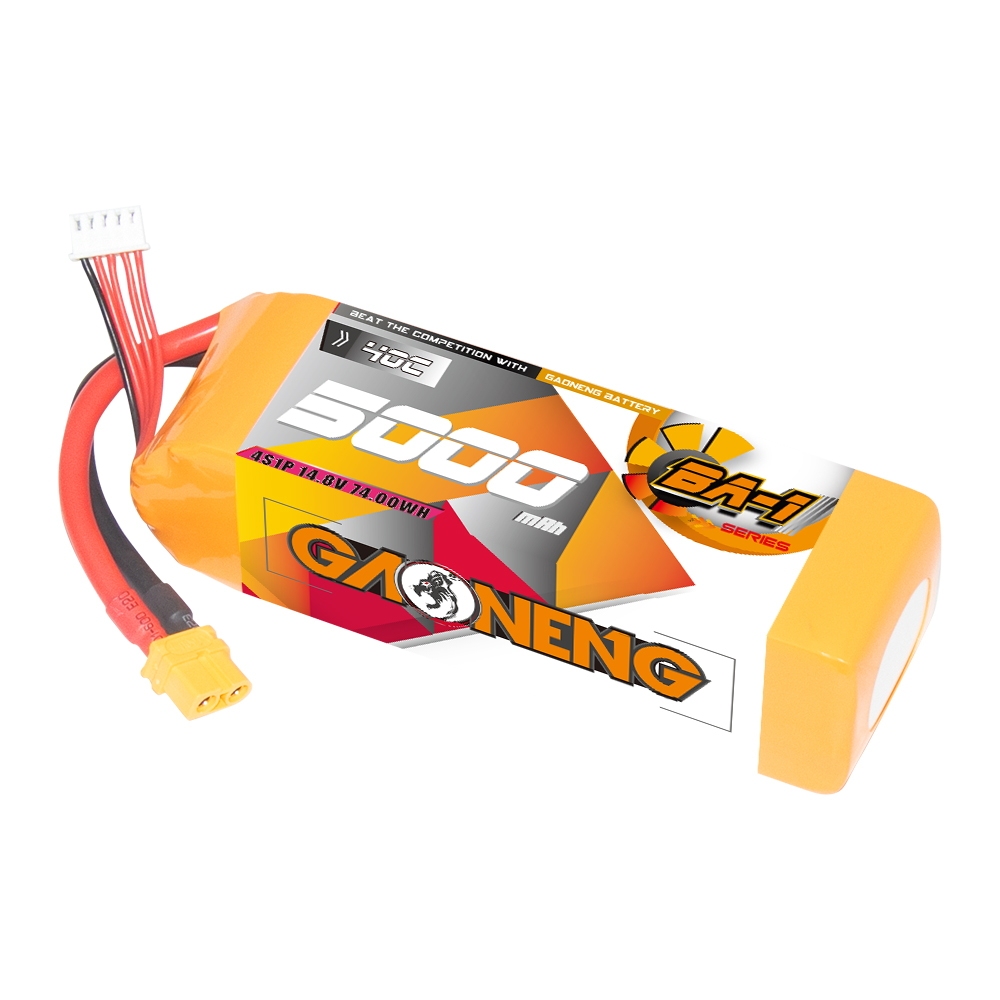GaonengGNB148V5000mAh40C4SLiPoBatteryTPlugXT60Plugfor18ScaleRCCarRemoteControlTankRCAirplaneHelicopt-1992001-5