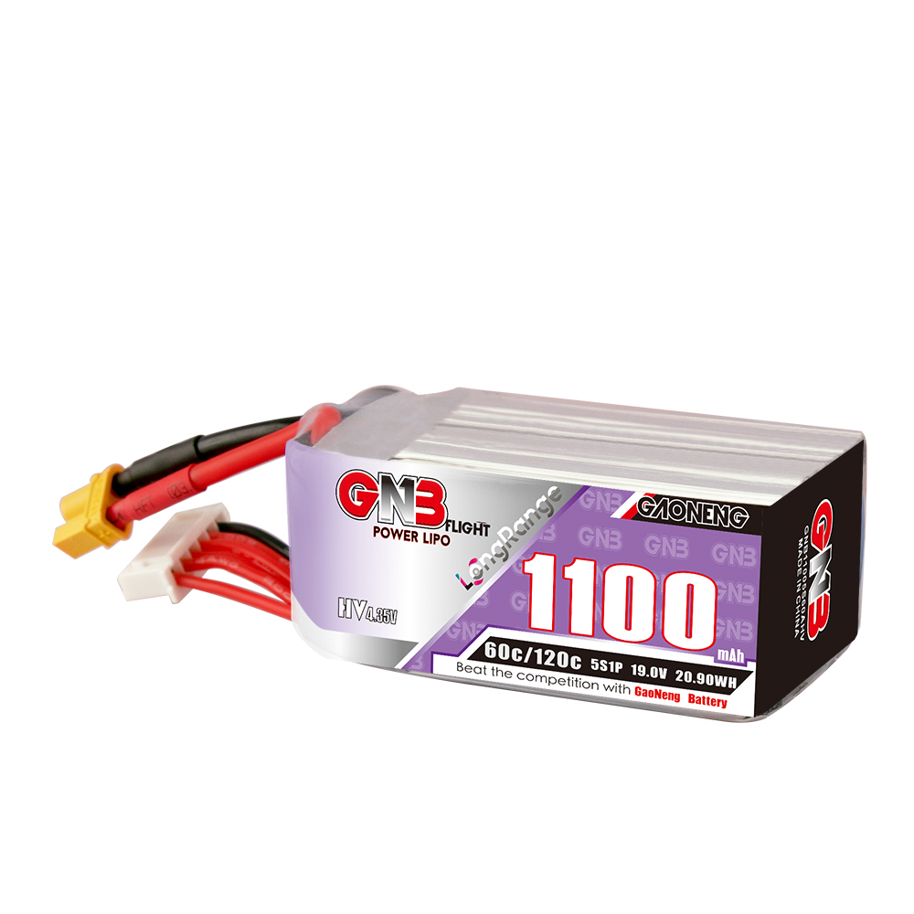 GaonengGNB19V1100mAh60C5SHVLiPoBatteryXT30XT60PlugforFPVRacingDrone-1890244-2