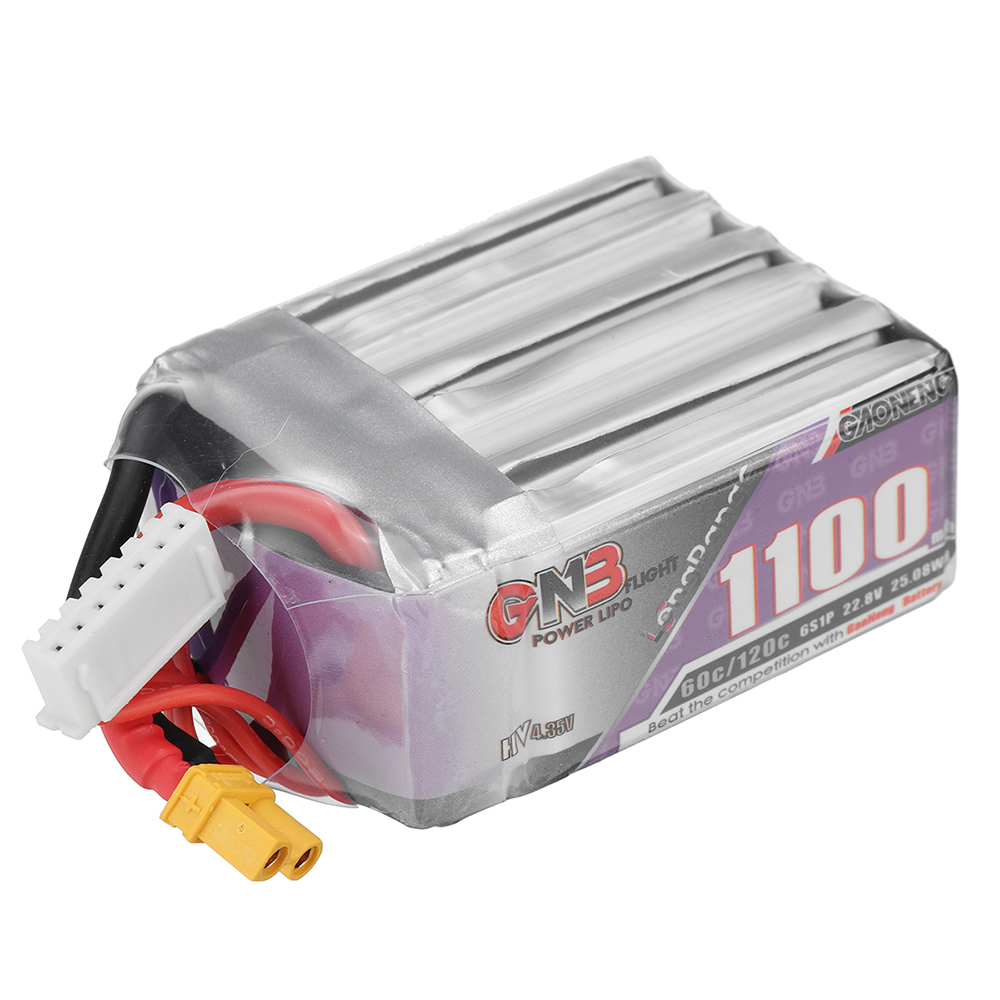GaonengGNB228V1100mAh60C6SLiPoBatteryXT30XT60PlugforSpeedyBeeBee35FPVRacingDrone-1890243-4