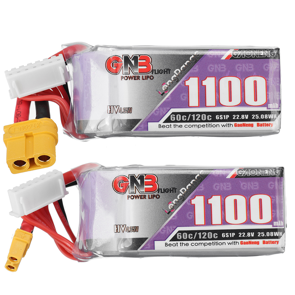 GaonengGNB228V1100mAh60C6SLiPoBatteryXT30XT60PlugforSpeedyBeeBee35FPVRacingDrone-1890243-8