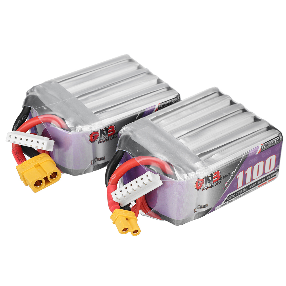 GaonengGNB228V1100mAh60C6SLiPoBatteryXT30XT60PlugforSpeedyBeeBee35FPVRacingDrone-1890243-9
