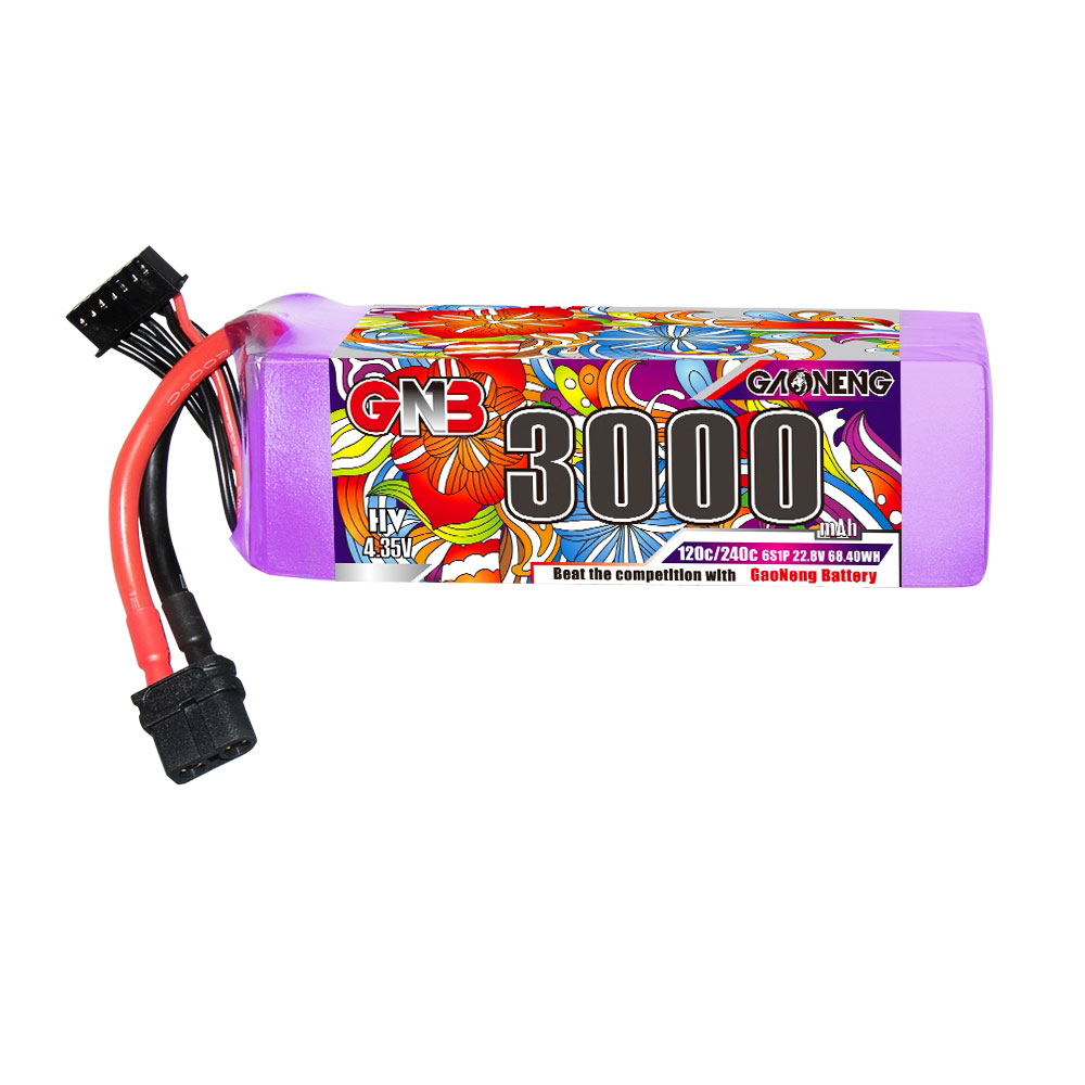 GaonengGNB228V3000mAh120C6SLiHVBatteryXT60XT90PlugforBladeScimitarLRXQuadE-fliteAirplaneRCBoat-1991918-1