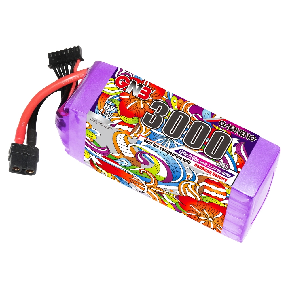 GaonengGNB228V3000mAh120C6SLiHVBatteryXT60XT90PlugforBladeScimitarLRXQuadE-fliteAirplaneRCBoat-1991918-2