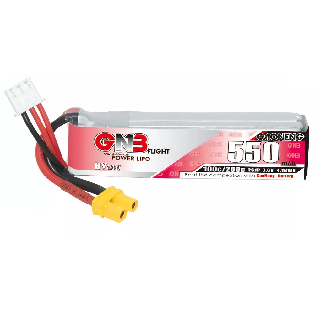 GaonengGNB2S76V550mAh100CLipoBatteryXT30PlugforHappymodelMobula8GEPRCTinyGoCrux3CinewhoopFPVDroneRCH-1998612-3