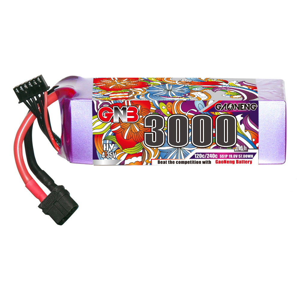 GaonengGNB5S19V3000mAh120CLiHVLipoBatteryXT60XT90Plugfor250-330mmBrushlessDroneBladeScimitarLRXQuadH-1991920-3