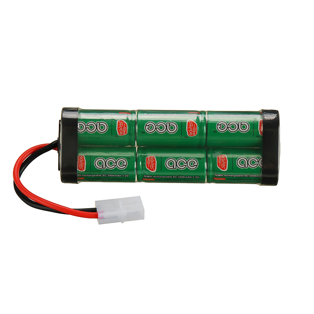 GensACE72V2400mAhNiMHBatterySmallTamiyaPlugforRCcarsTruggyTankElectricMonsterLOSIAssociatedHPITamiya-1894261-1
