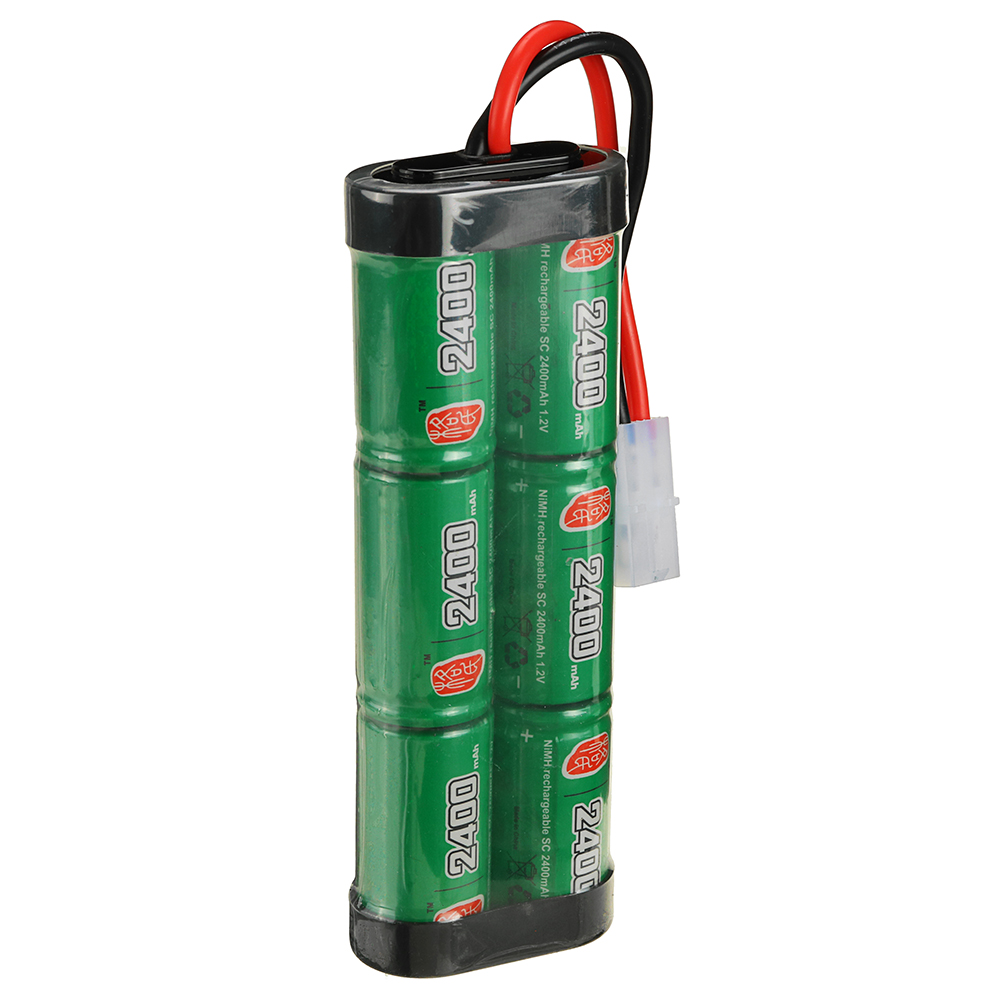 GensACE72V2400mAhNiMHBatterySmallTamiyaPlugforRCcarsTruggyTankElectricMonsterLOSIAssociatedHPITamiya-1894261-8