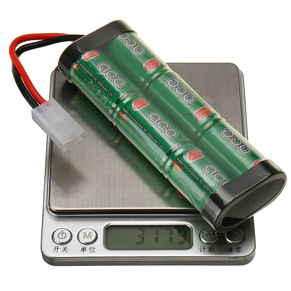 GensACE72V2400mAhNiMHBatterySmallTamiyaPlugforRCcarsTruggyTankElectricMonsterLOSIAssociatedHPITamiya-1894261-10
