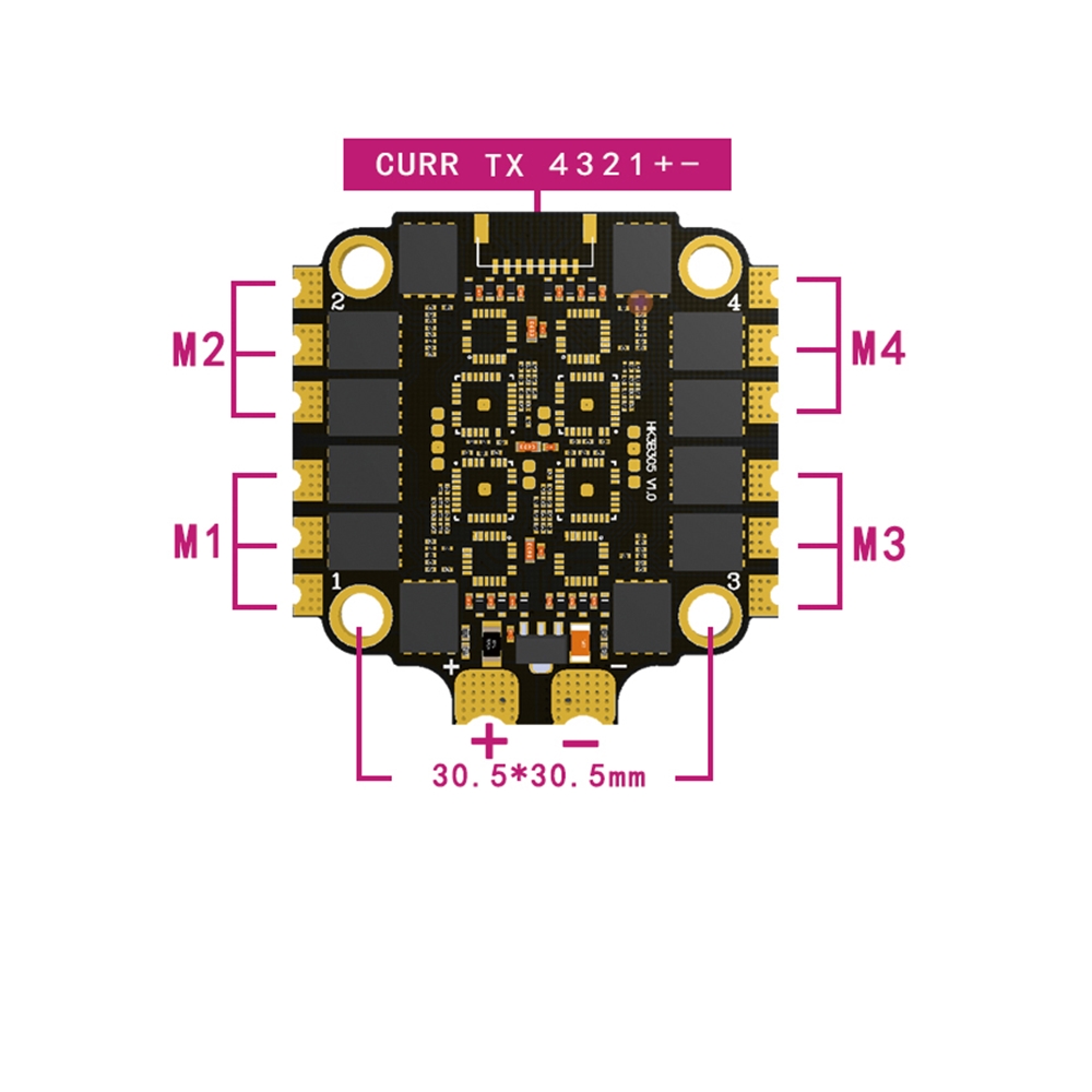 HAKRC60ABlheli_322-6S4In1UBECBrushlessESC305305mmSupportDshot1200forRCDroneFPVRacing-1716744-3