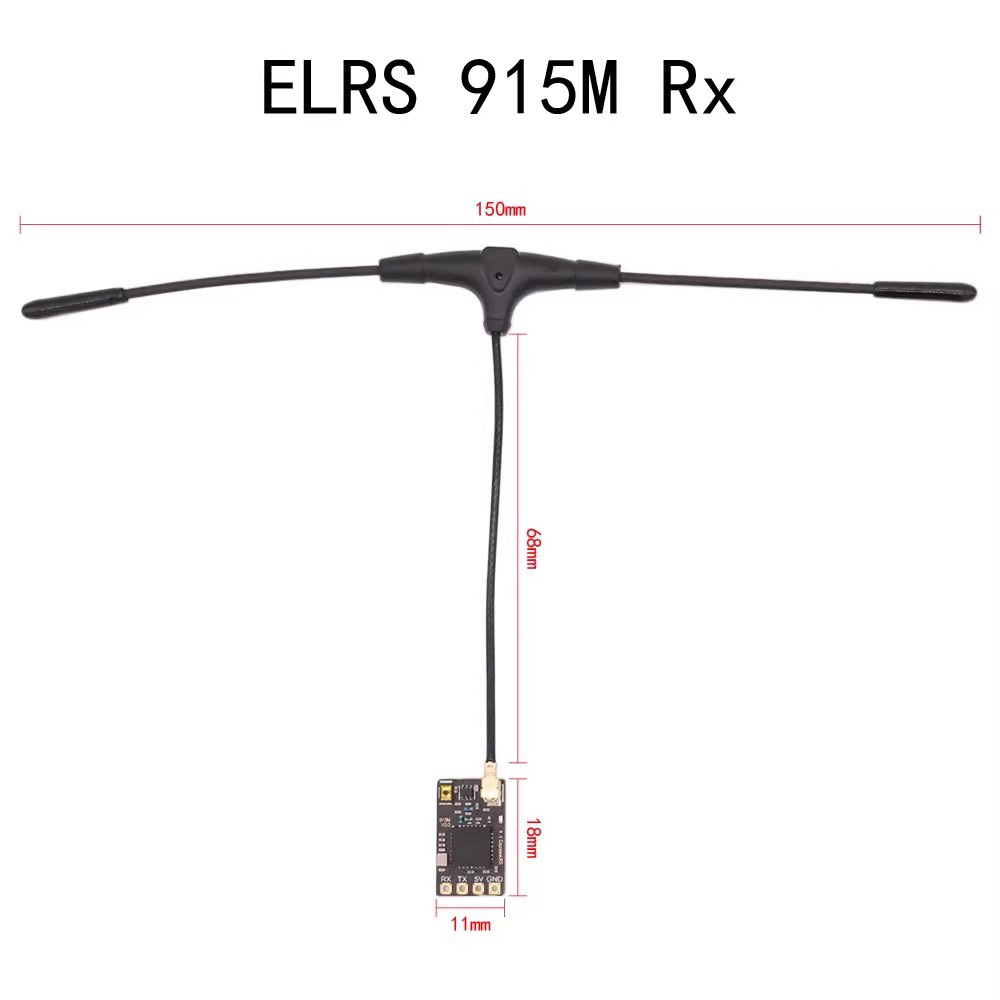 HAKRCELRS24GHz915MHzRXLongRangeRCReceiverwithT-TypeAntennaforFPVRCRacerDrone-2011224-5