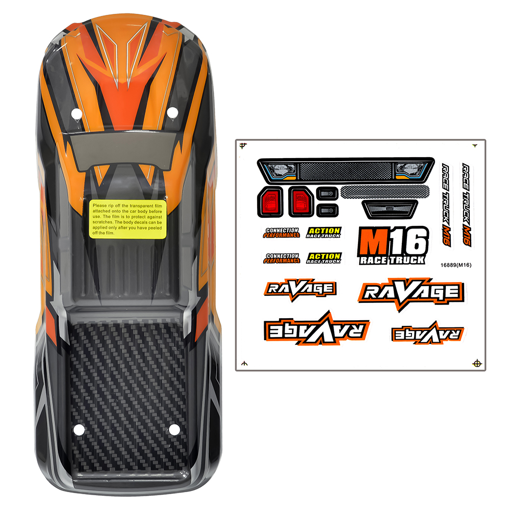 HBXHaiboxing1688916889APRO116RCCarPartsBodyShellwStickerVehiclesModelsSpareAccessoriesM16-B002M16039-2006235-2
