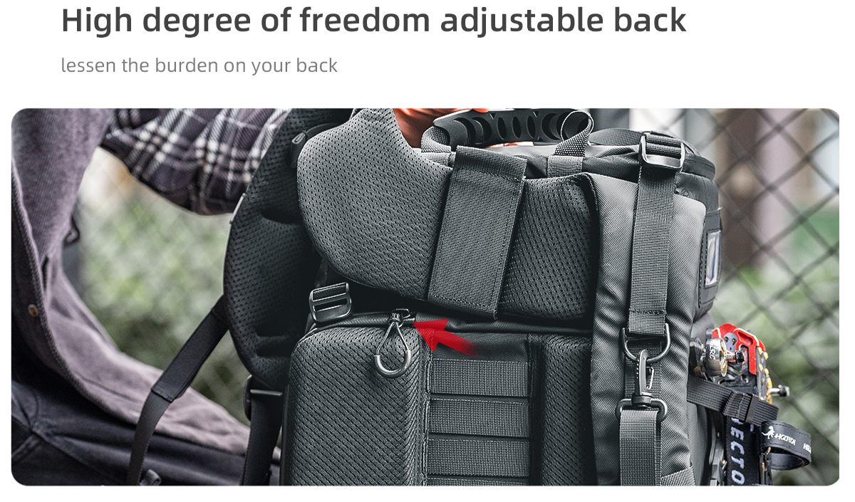 HGLRC335LWaterproofandSolidTypeOutdoorTravelCameraFPVBackpackBagSupport16InchLaptopTripodforRCDroneF-1984060-13