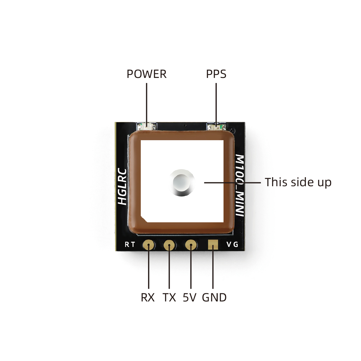 HGLRCM100MINIGPSModuleM10ChipBuilt-inCeramicAtennafor2-7InchFreestyleLongRangeFPVRacingRCDrone-1982120-2