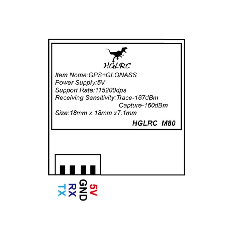 HGLRCM80GPSModuleforFPVRacingDroneCompatibledWithGLONASSGALILEOQZSSSBASBDS-1607028-4