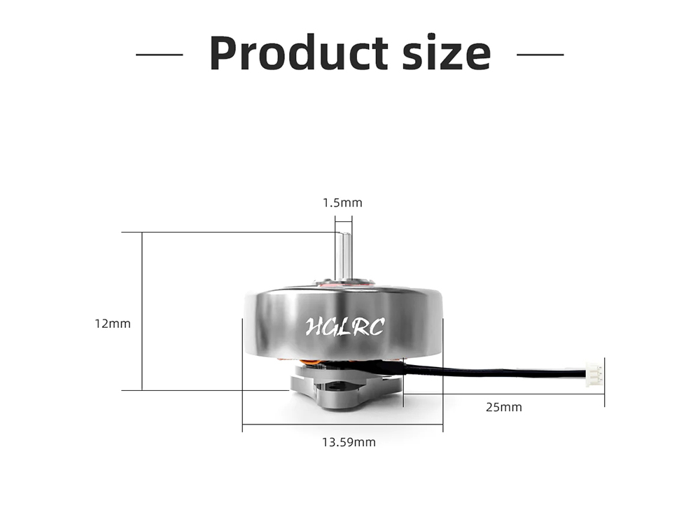 HGLRCSPECTER100221000KV1SBrushlessMotor15mmShaftforDrashark65mmTinyWhoopToothpickRCDroneFPVRacing-1989908-7