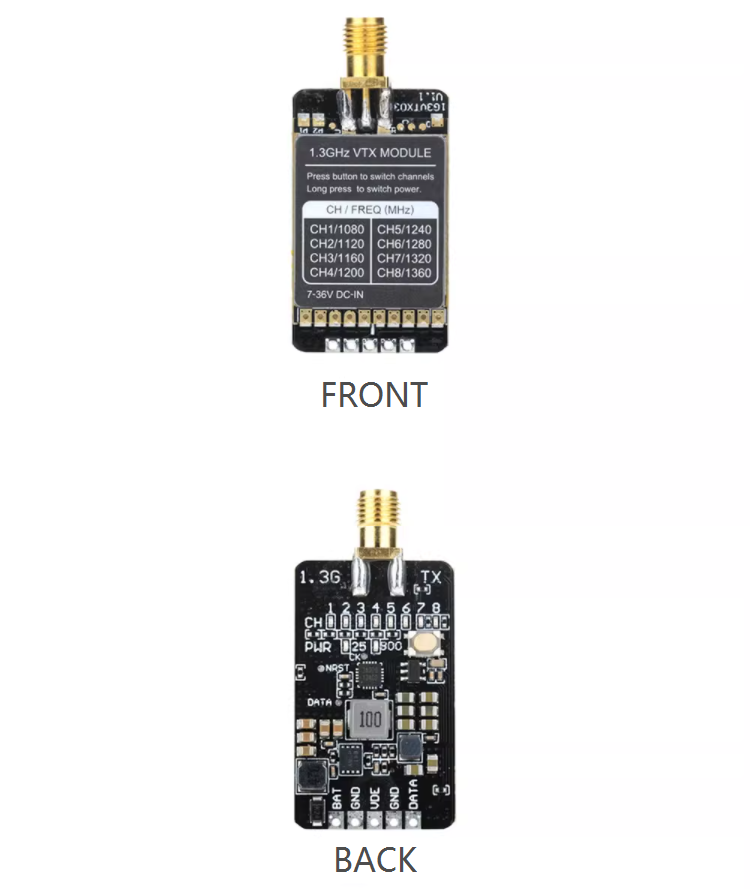 HMRC13GHz8CH25mW800mW7-36VFPVTransmitterReceiverModuleVideoTransmissionSetforRCDroneAirplaneLongRang-1996169-2