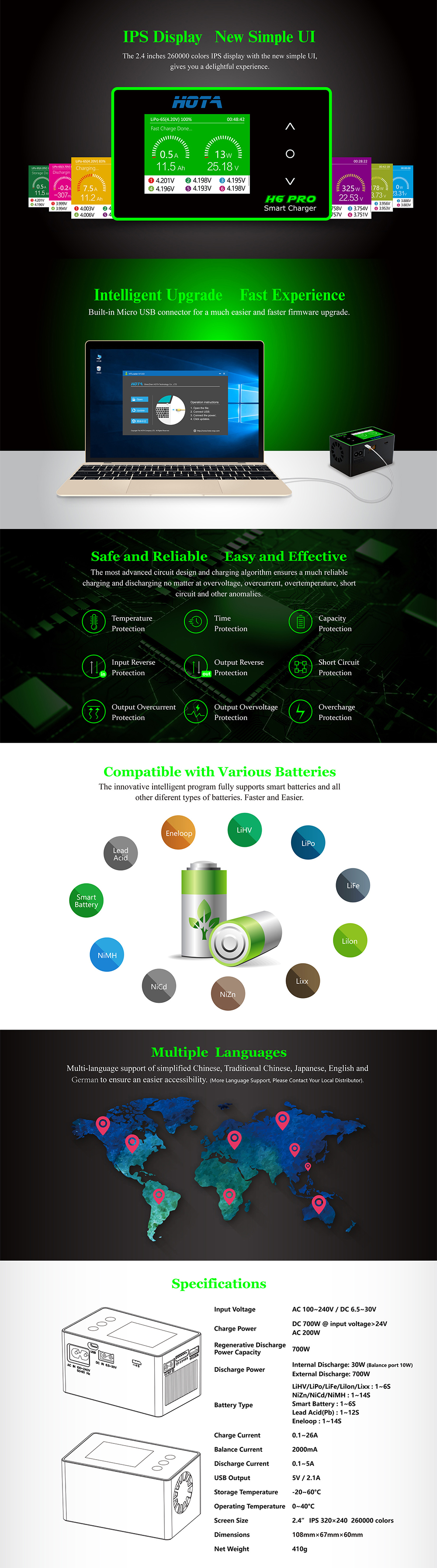 HOTAH6ProDUOAC200WDC700W26ABatteryBalanceChargerfor1-6SLipoBattery-1542114-2