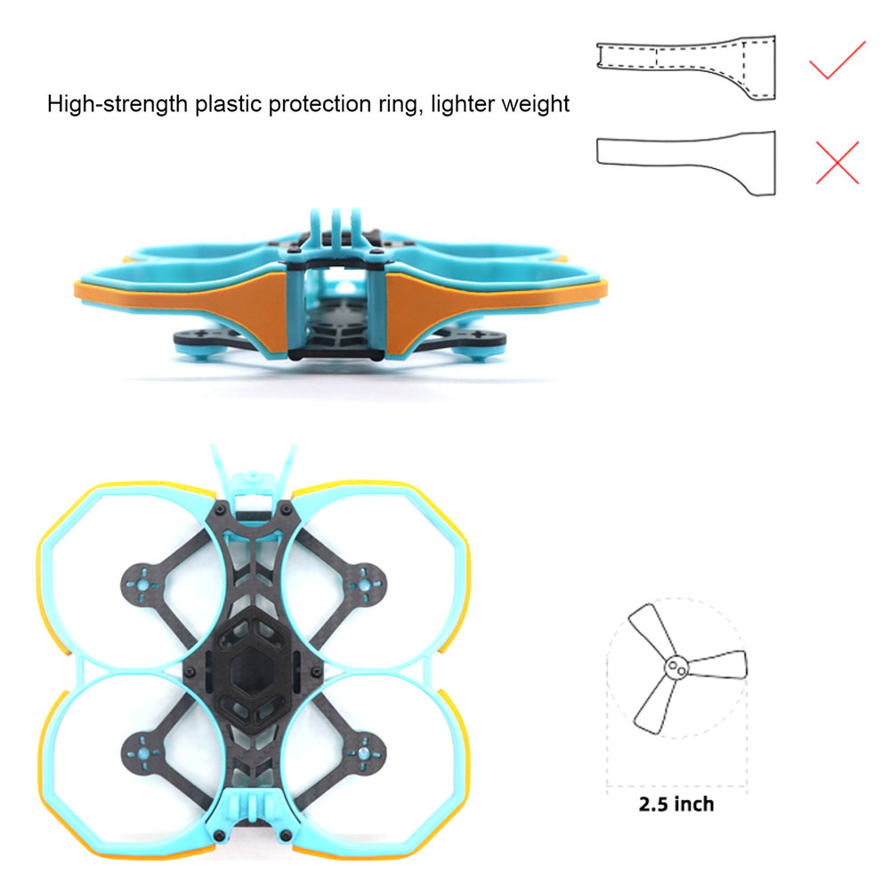 HSKRCButterfly25114mmWheelbase25InchDuctFrameKitforRCDroneFPVRacing-1989888-3