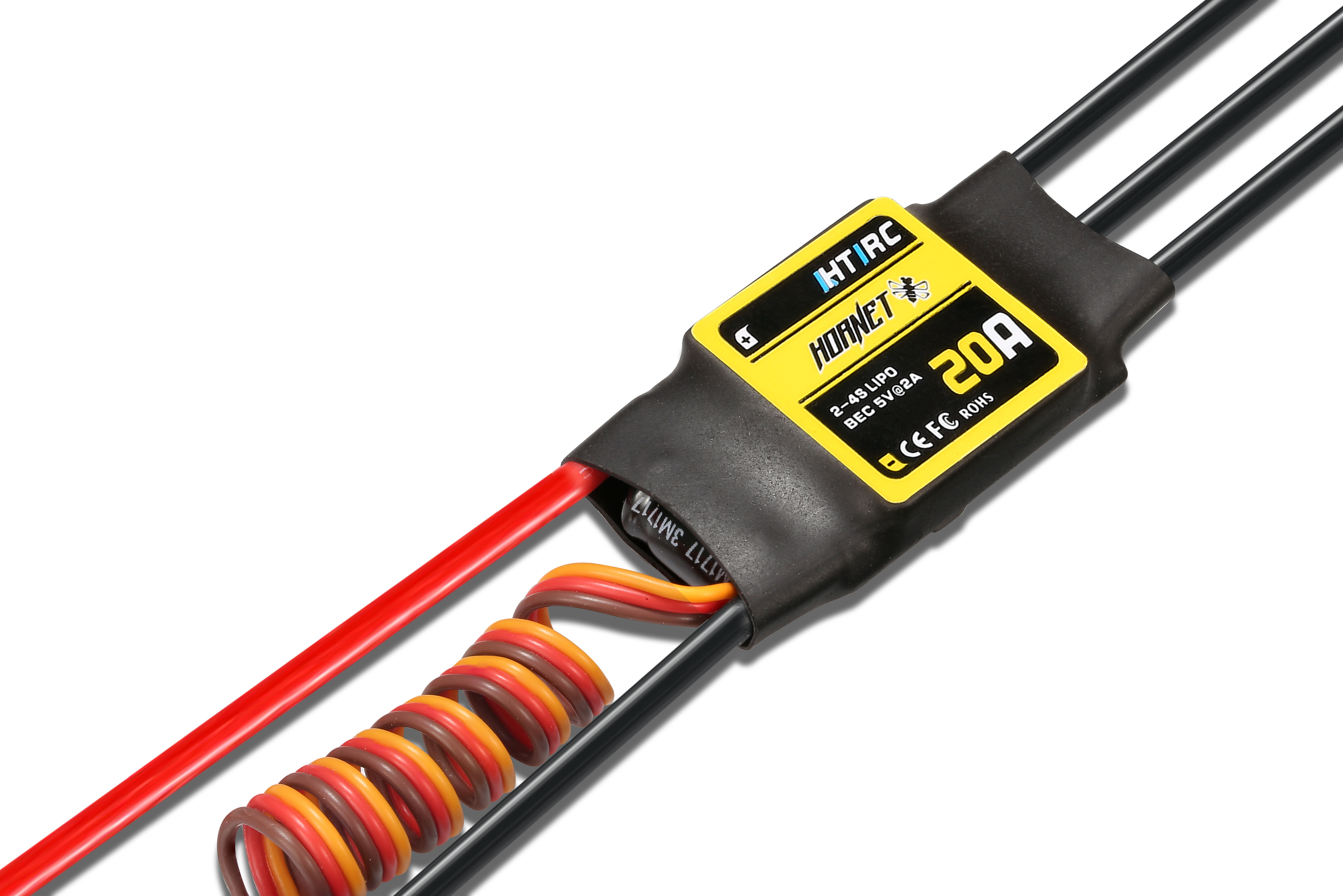 HTIRCHornetSeries20A2-4SBrushlessESCWith5V2ABECForRCModelsAirplane-998799-3