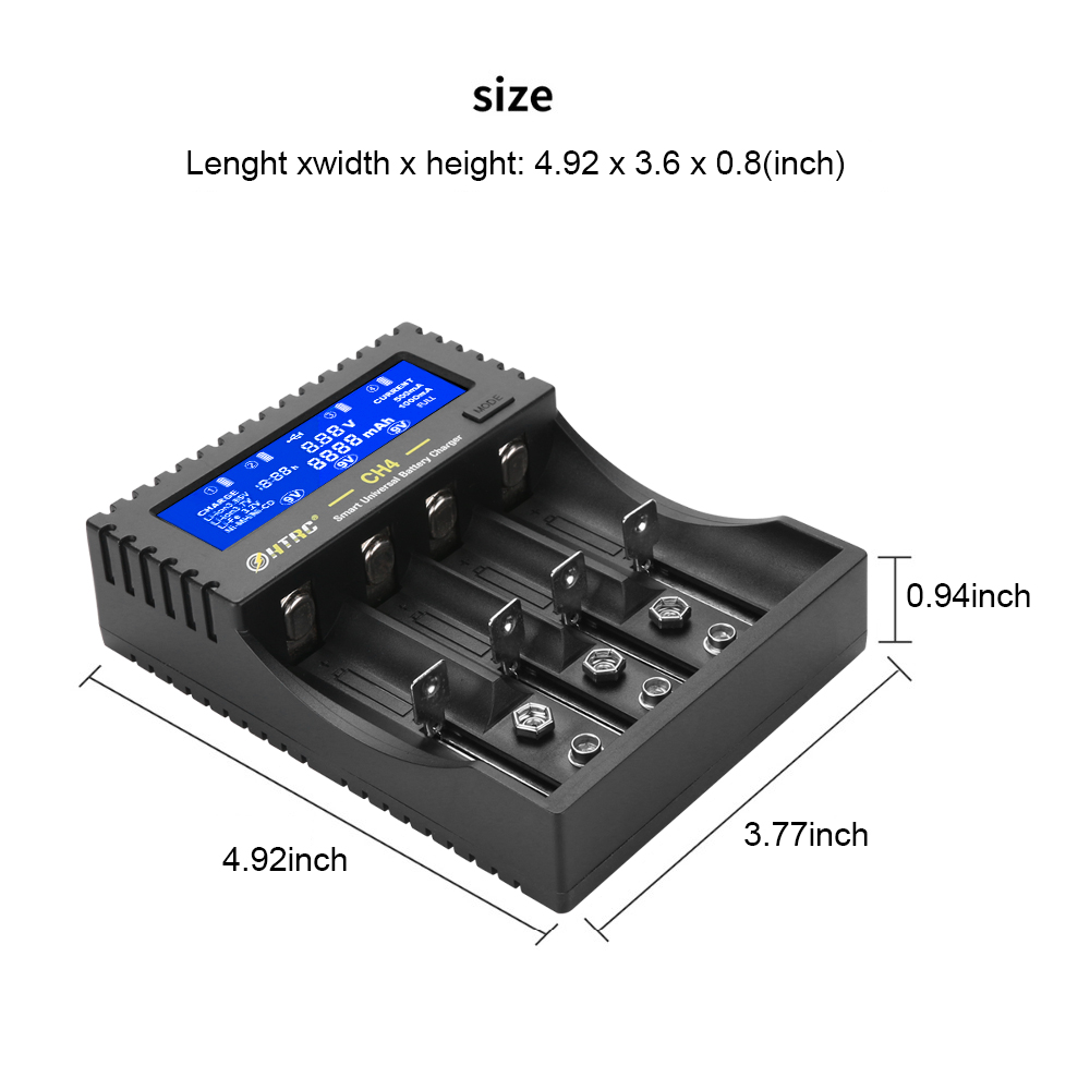 HTRCCH4BatteryChargerLi-ionLi-feNi-MHNi-CDSmartFastChargerfor18650266506F229VAAAAA1634014500BatteryC-1698784-4