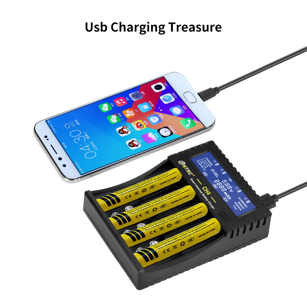 HTRCCH4BatteryChargerLi-ionLi-feNi-MHNi-CDSmartFastChargerfor18650266506F229VAAAAA1634014500BatteryC-1698784-5