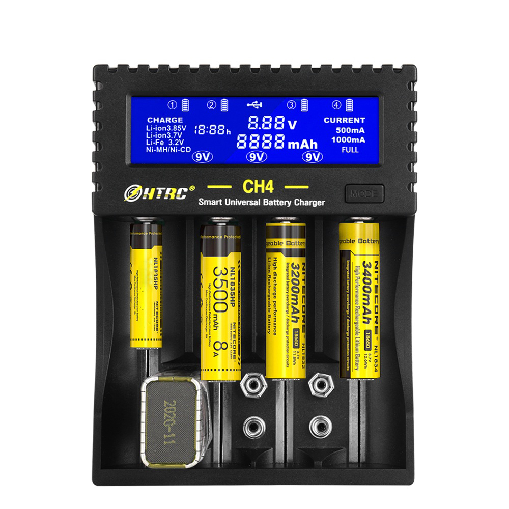 HTRCCH4BatteryChargerLi-ionLi-feNi-MHNi-CDSmartFastChargerfor18650266506F229VAAAAA1634014500BatteryC-1698784-6