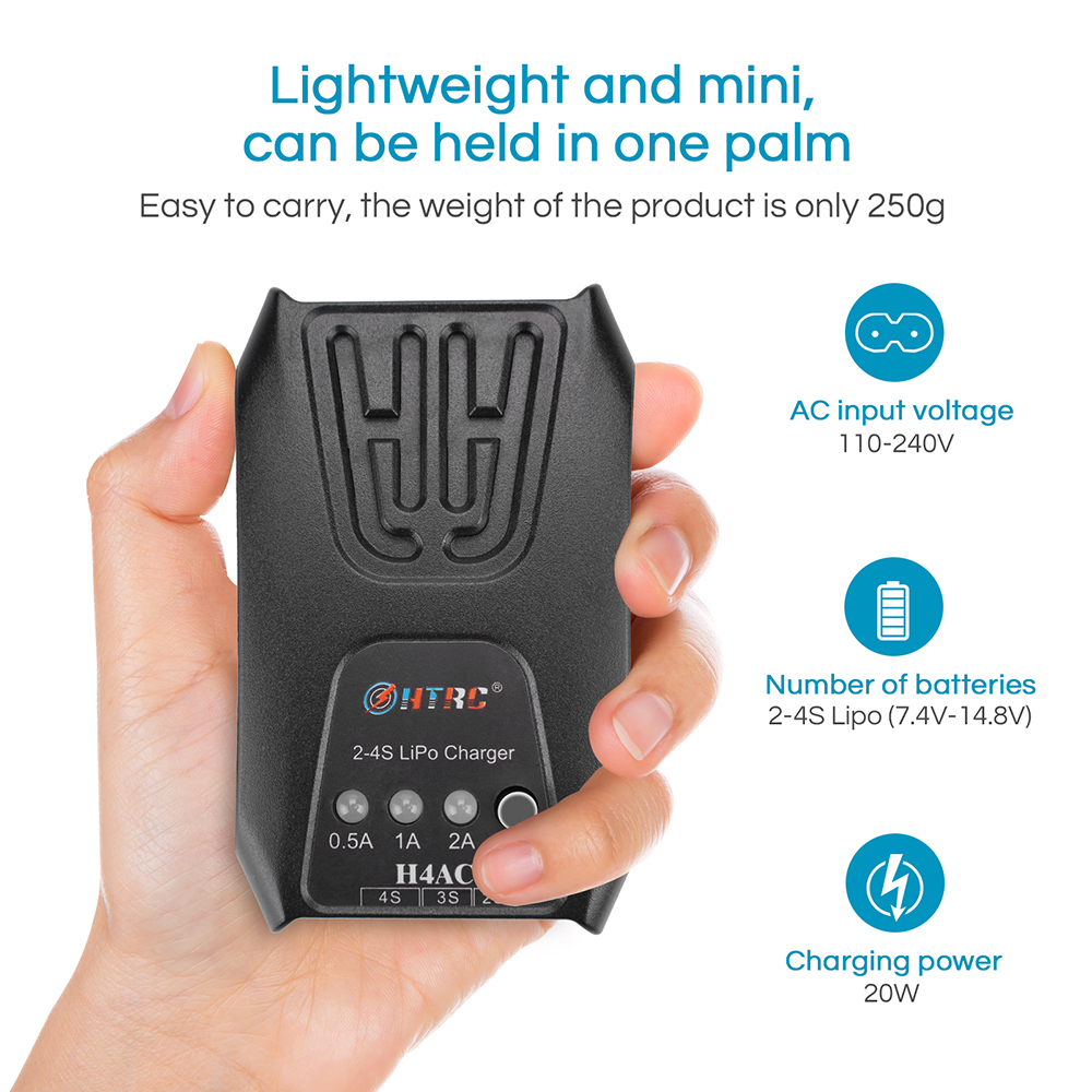 HTRCH4LMiniCell20WBalanceChargerRCToyChargeBatteryChargerfor2-4SLiPoBattery-2009010-2